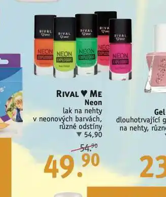 Rossmann Rival me neon lak na nehty nabídka