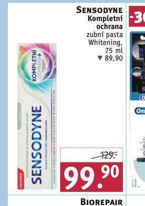 Rossmann Sensodyne kompletní ochrana zubní pasta nabídka