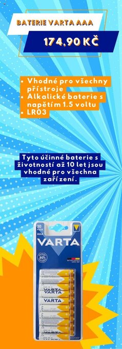 Action BATERIE VARTA AAA nabídka
