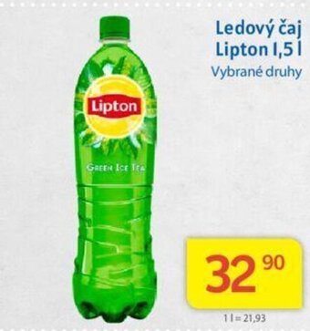 Kubík potraviny Ledový čaj Lipton 1,5l nabídka