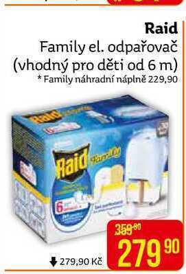 Teta Raid family el. odpařovač (vhodný pro děti od 6 m) nabídka