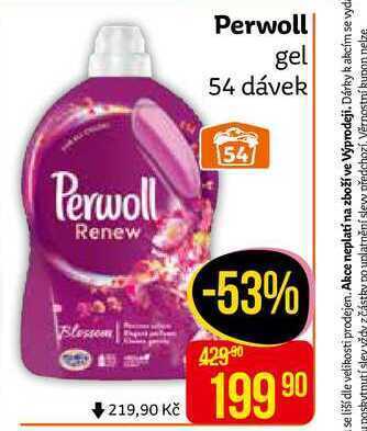 Teta Perwoll prací prostředek 54 dávek, vybrané druhy nabídka