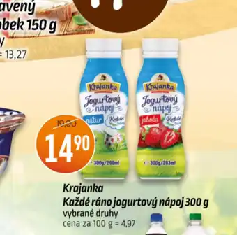 Coop Krajanka Každé ráno jogurtový nápoj 300g nabídka