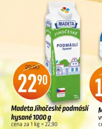 Coop Madeta Jihočeské podmáslí kysané 1000g nabídka