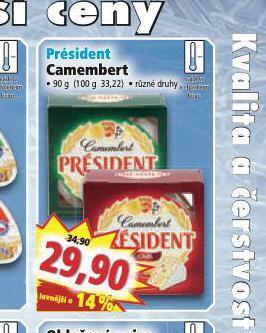 Norma Président camembert nabídka