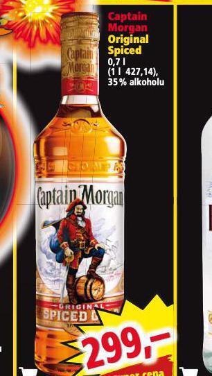 Norma Captain morgan spiced gold nabídka