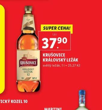 Lidl Pivo krušovický ležák nabídka
