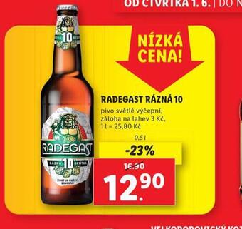 Lidl Pivo radegast rázná 10 nabídka