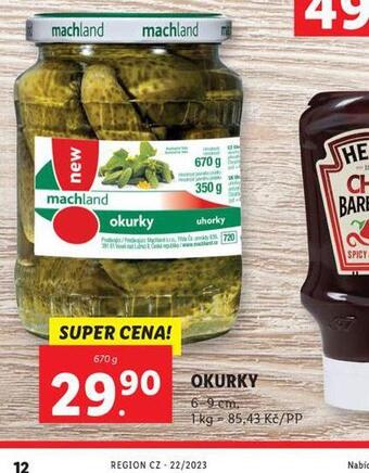 Lidl Okurky nabídka