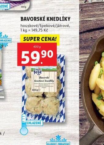 Lidl Bavorské knedlíky nabídka