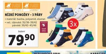 Lidl Nízké ponožky nabídka