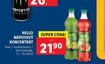 Lidl Hello nápojový koncentrát nabídka