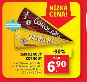 Lidl Zmrzlinový kornout nabídka