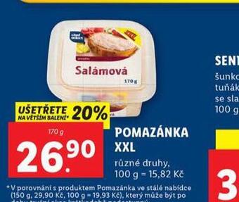 Lidl Pomazánka xxl nabídka