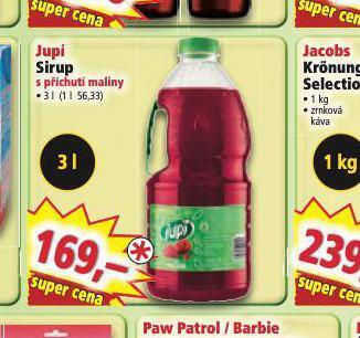 Norma Jupí sirup nabídka