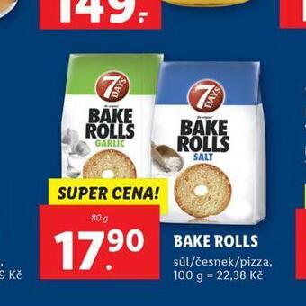 Lidl Bake rolls nabídka
