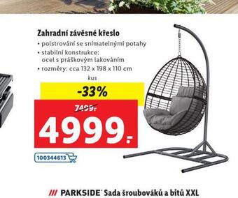 Lidl Zahradní závěsné křeslo nabídka