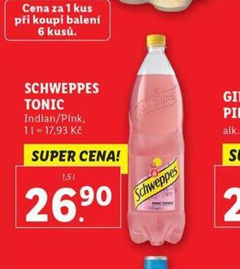 Lidl Schweppes tonic nabídka
