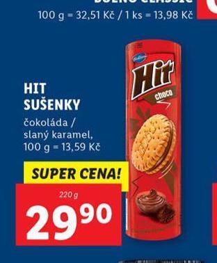 Lidl Hit sušenky nabídka