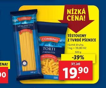 Lidl Těstoviny z tvrdé pšenice nabídka