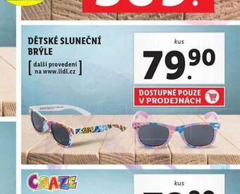 Lidl Dětské sluneční brýle nabídka