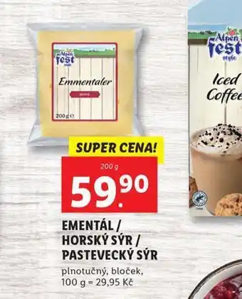 Lidl Horský sýr nabídka