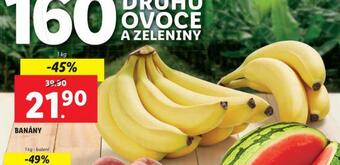 Lidl Banány nabídka