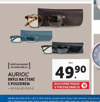 Lidl Brýle na čtení s pouzdrem nabídka