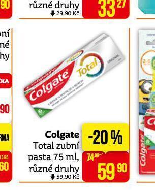Teta Colgate total zubní pasta nabídka