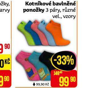 Teta Kotníkové bavlněné ponožky nabídka