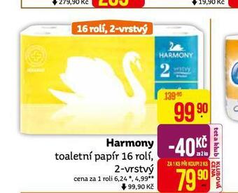 Teta Harmony toaletní papír nabídka
