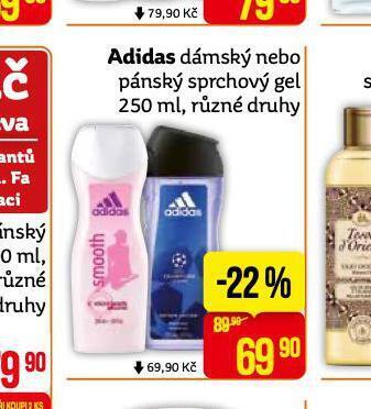 Teta Adidas sprchový gel nabídka