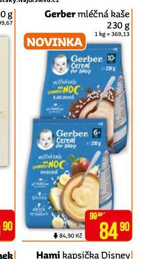 Teta Gerber mléčná kaše nabídka