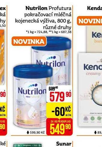 Teta Nutrilon profutura pokračovací mléčná výživa nabídka