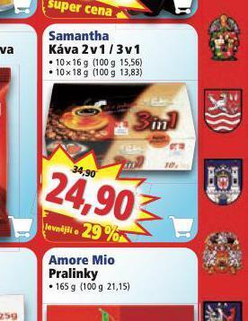 Norma Samantha káva 2v1 / 3v1 nabídka