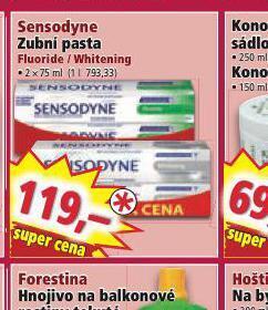 Norma Sensodyne zubní pasta nabídka