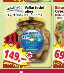 Norma Velké řecké olivy nabídka