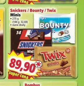Norma Snickers / mars / twix / bounty nabídka