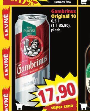 Norma Pivo gambrinus originál nabídka
