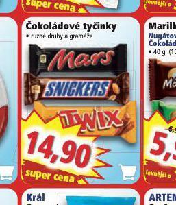 Norma Čokoládové tyčinky nabídka