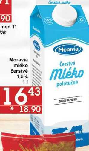 Jip Moravia mléko čerstvé 1,5%, 1 l nabídka