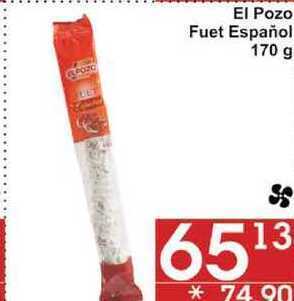 Jip El pozo fuet español, 170 g nabídka