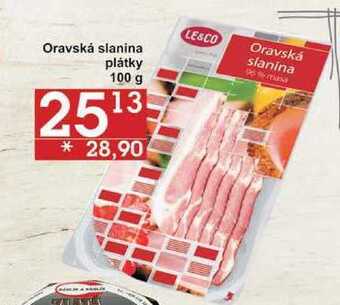 Jip Oravská slanina plátky, 100 g nabídka