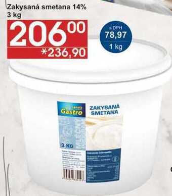 Jip Zakysaná smetana 14%, 3 kg nabídka