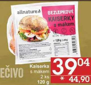 Jip Allnatures kaiserka s makem 2 ks, 120 g nabídka