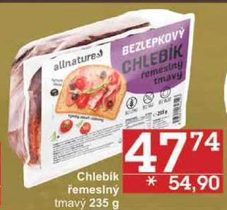 Jip Allnatures chlebik řemeslný tmavý, 235 g nabídka