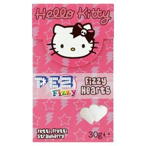 Jip Pez fizzy hello kitty komprimát s ovocnou příchutí tutti frutti a jahoda 30g nabídka