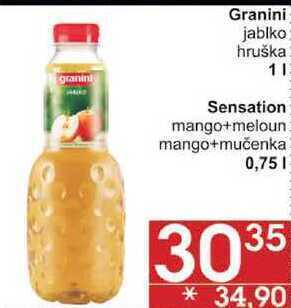 Jip Granini jablko, 1 l nabídka