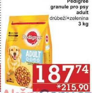 Jip Pedigree granule pro psy adult drůbeži+zelenina, 3 kg nabídka