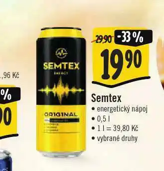 Jip Semtex energetický nápoj nabídka